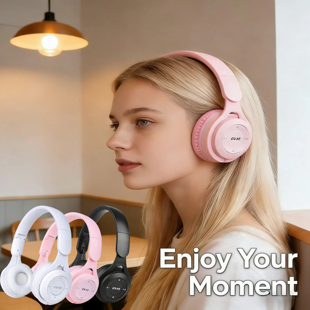 M6 Macaron Wireless Bluetooth Gaming Headset with Mic