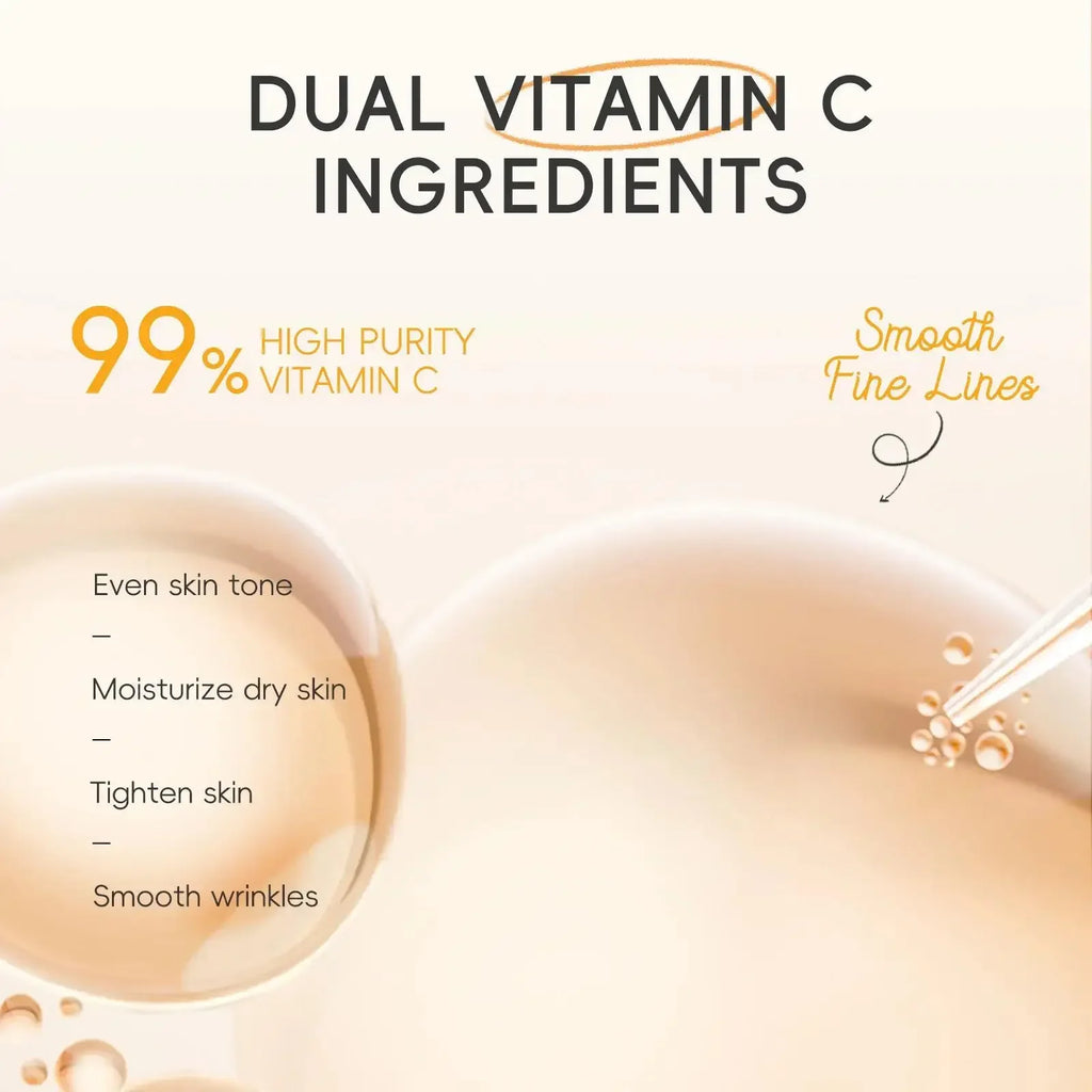 LAIKOU Vitamin C Skincare Set – Serum, Eye Cream & Face Cream