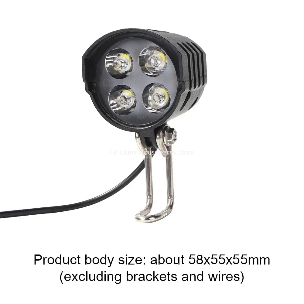 E-Bike 2-in-1 Horn & LED Headlight | 12W Waterproof IPX5