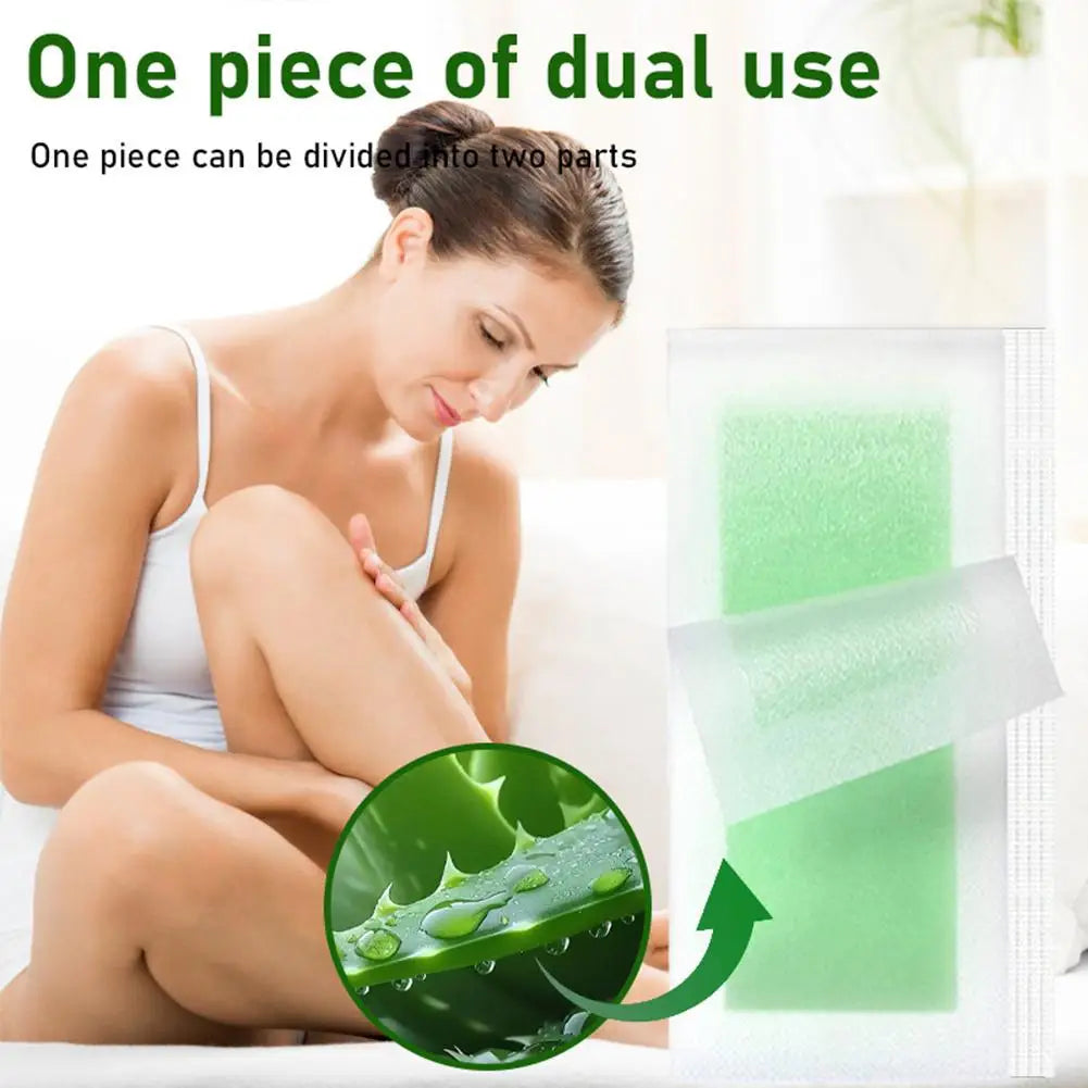 30-Pack Cold Wax Strips – Painless Hair Removal Face & Body
