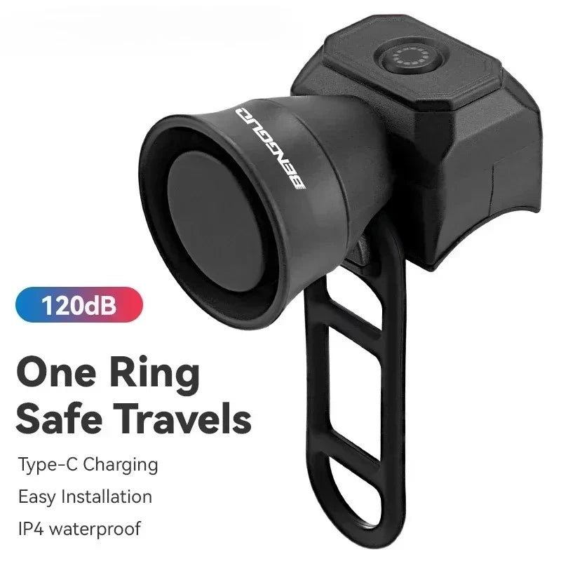 Waterproof Electronic Bike Horn – USB or Battery Powered Bell