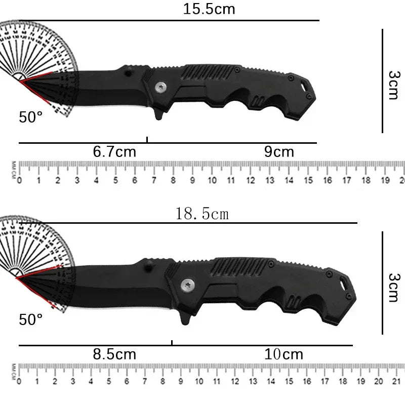 Folding Camping Knife – Stainless Steel Outdoor Survival Blade