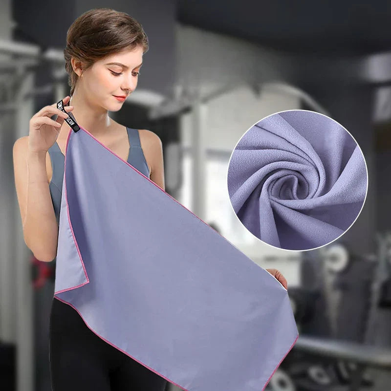 Quick-Dry Microfiber Sports Towel 40x80cm – Gym Beach Travel