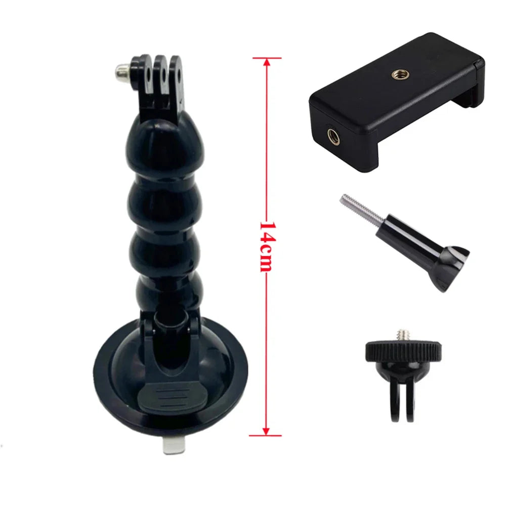 Windshield Suction Cup Mount for GoPro, DJI & Smartphone