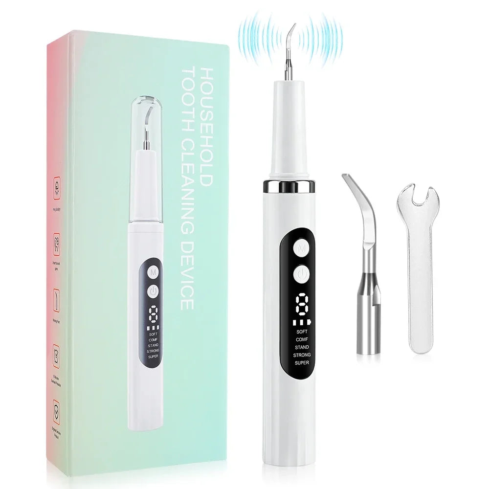 AFDEAL Ultrasonic Dental Scaler – 5 Modes, 9 Levels, LED Light