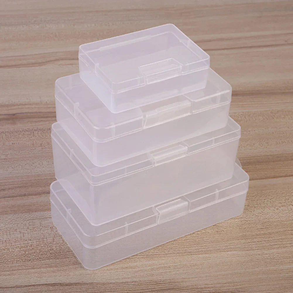 Clear Plastic Storage Box – Dustproof Jewelry & Cosmetic Organizer