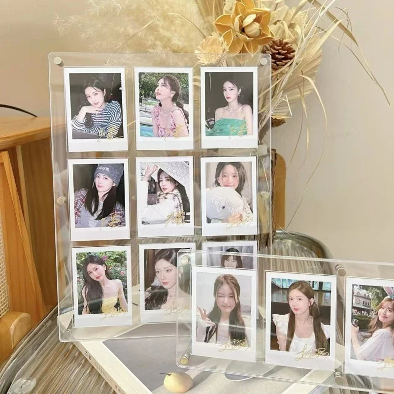Acrylic 6 & 9 Grid Card Display Frame | Desktop Standing Sign