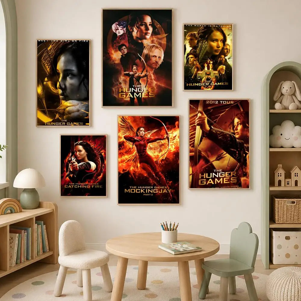 Hunger Games HD PVC Wall Poster – Self-Stick Waterproof Decor