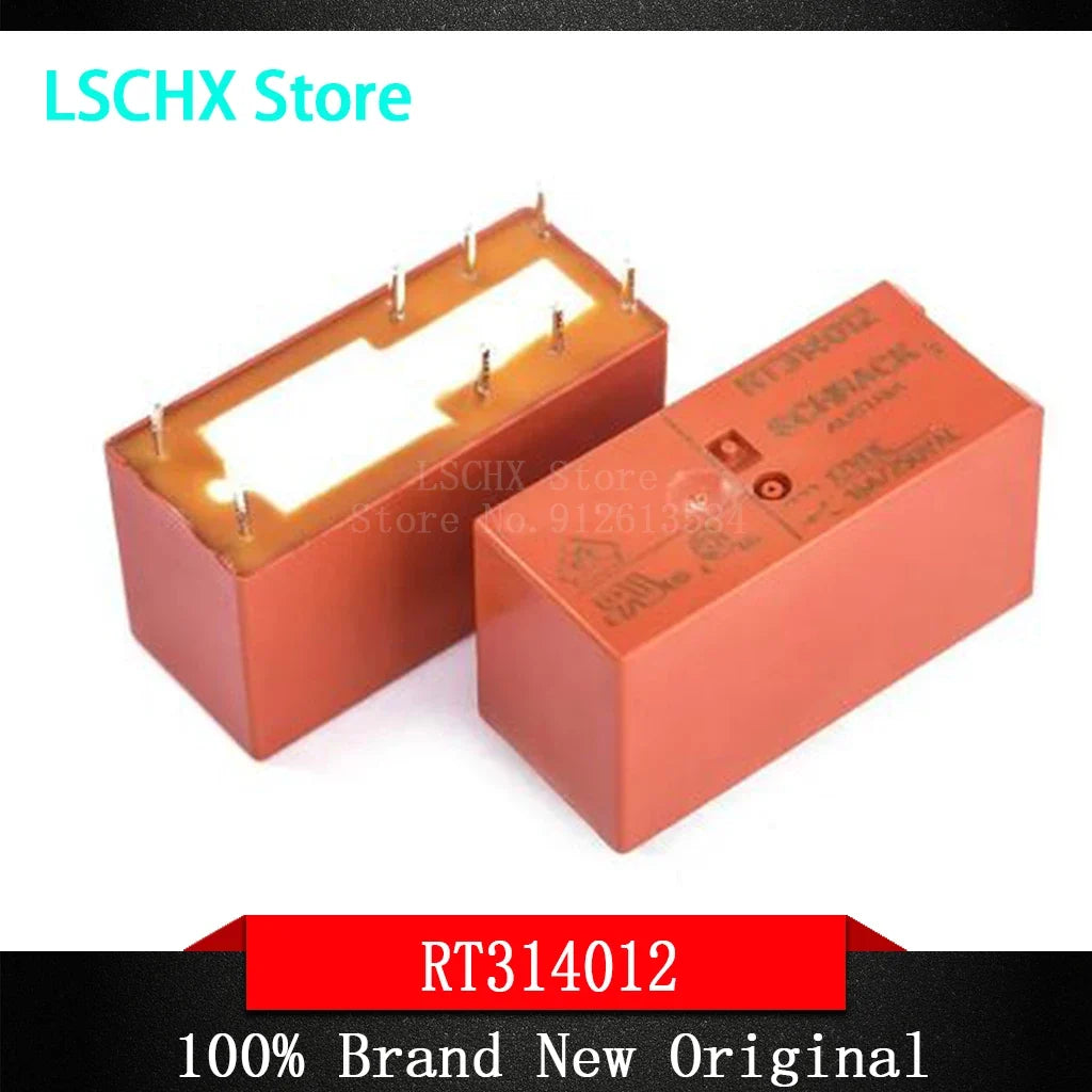 10-Pack RT314012/RT314024 16A 250VAC 8-Pin Power Relay 12V 24V