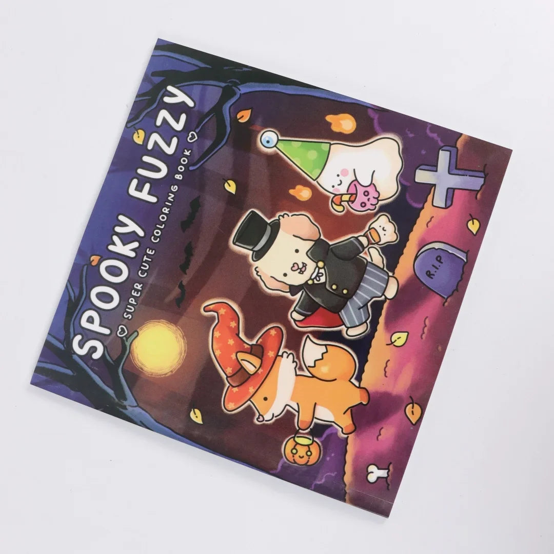 Spooky Fuzzy Cute Creepy Coloring Book Adults Teens Relaxatio