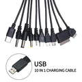 10-in-1 Universal USB Charging Cable Multi Connector Adapter