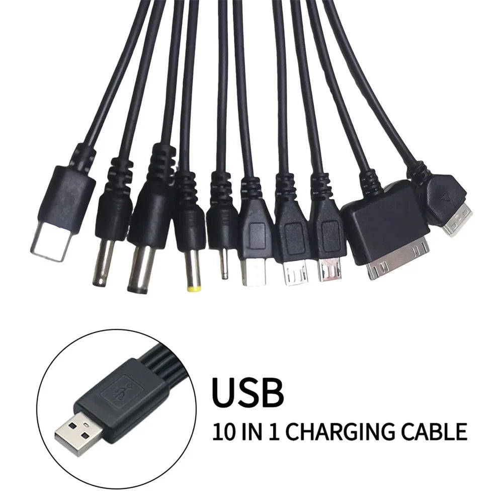 10-in-1 Universal USB Charging Cable Multi Connector Adapter