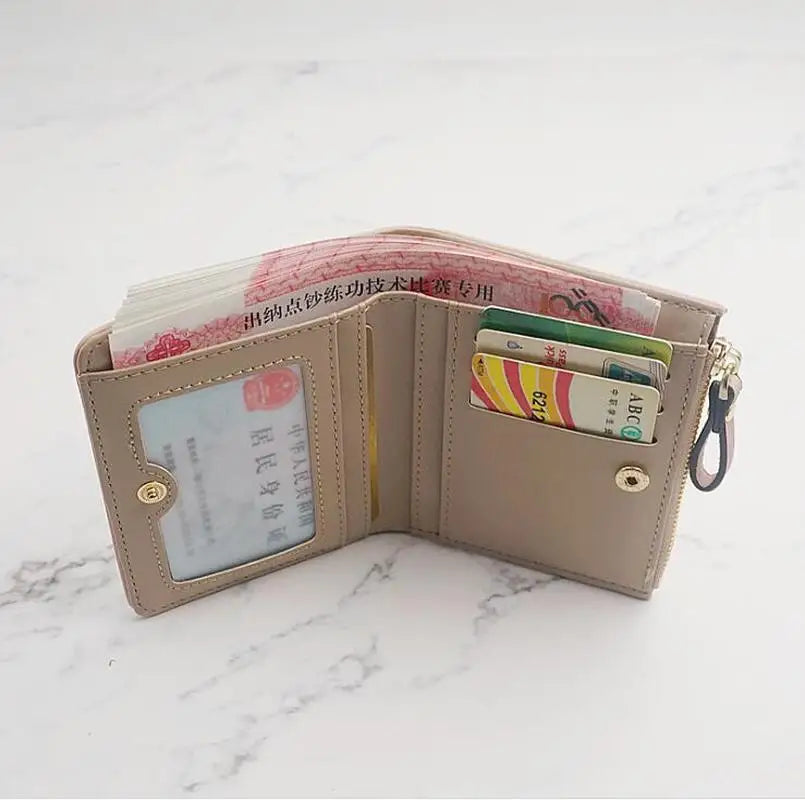 Women's Cartoon Animal Print Mini Wallet – Coin Purse & Card Holder