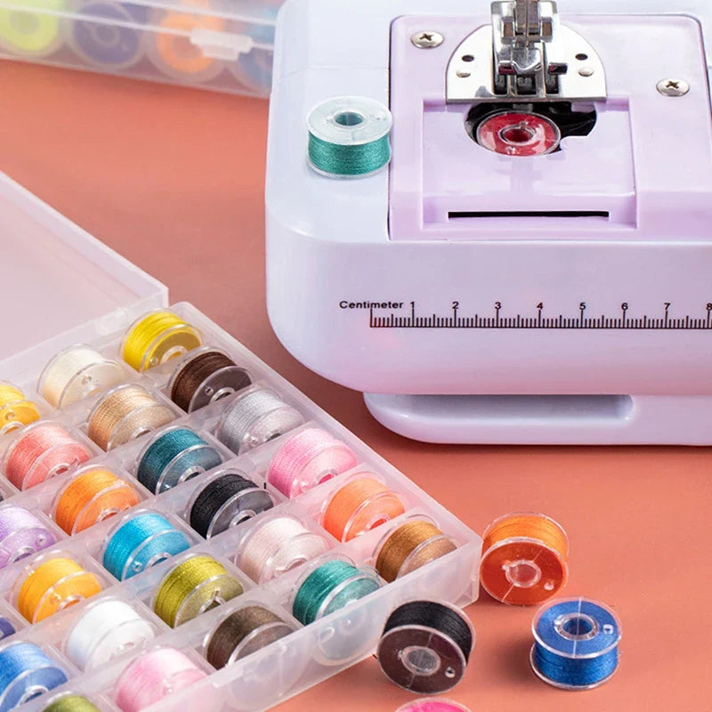 Multicolor Sewing Bobbins Box Set – 25 or 36 Pc Thread Spools
