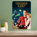 Forbidden Planet Classic Movie Metal Poster Sign | Retro Wall Art
