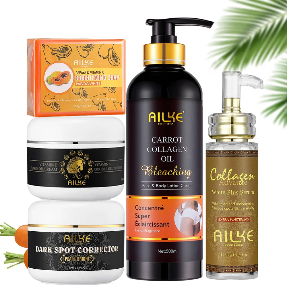 AILKE 5-in-1 Brightening Skin Care Set | Glutathione & Collagen