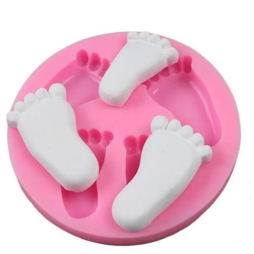 3D Baby Feet Silicone Mold – Fondant Chocolate Cake Baking
