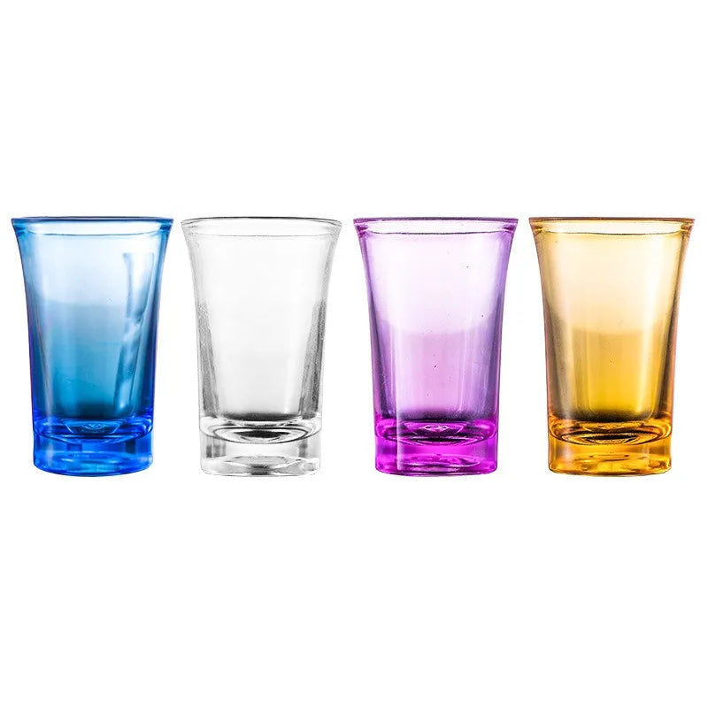 Multicolor Reusable Plastic Party Shot Glasses | Fun Cup Set