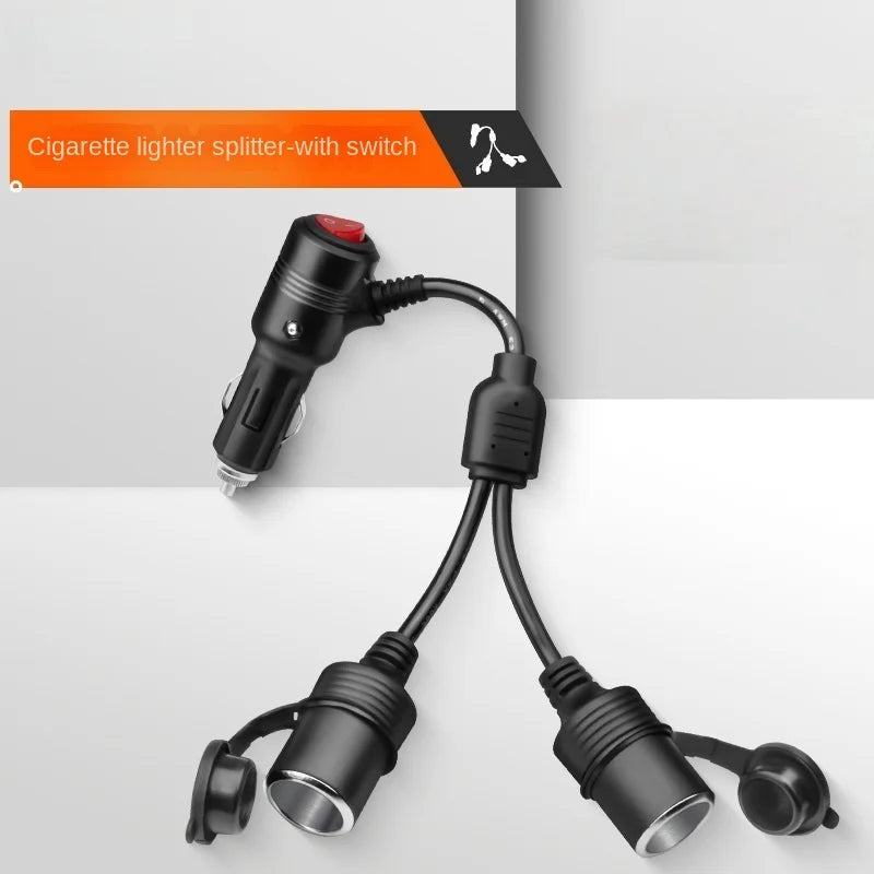 3-in-1 Car Lighter Splitter 180W 12V/24V Fast Charger Adapter