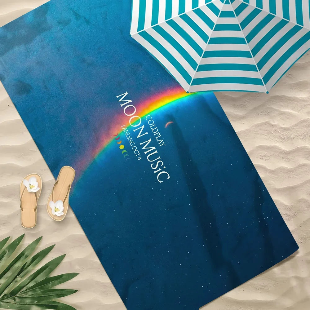 Coldplay Moon Music Quick-Dry Beach Towel | Sports & Travel