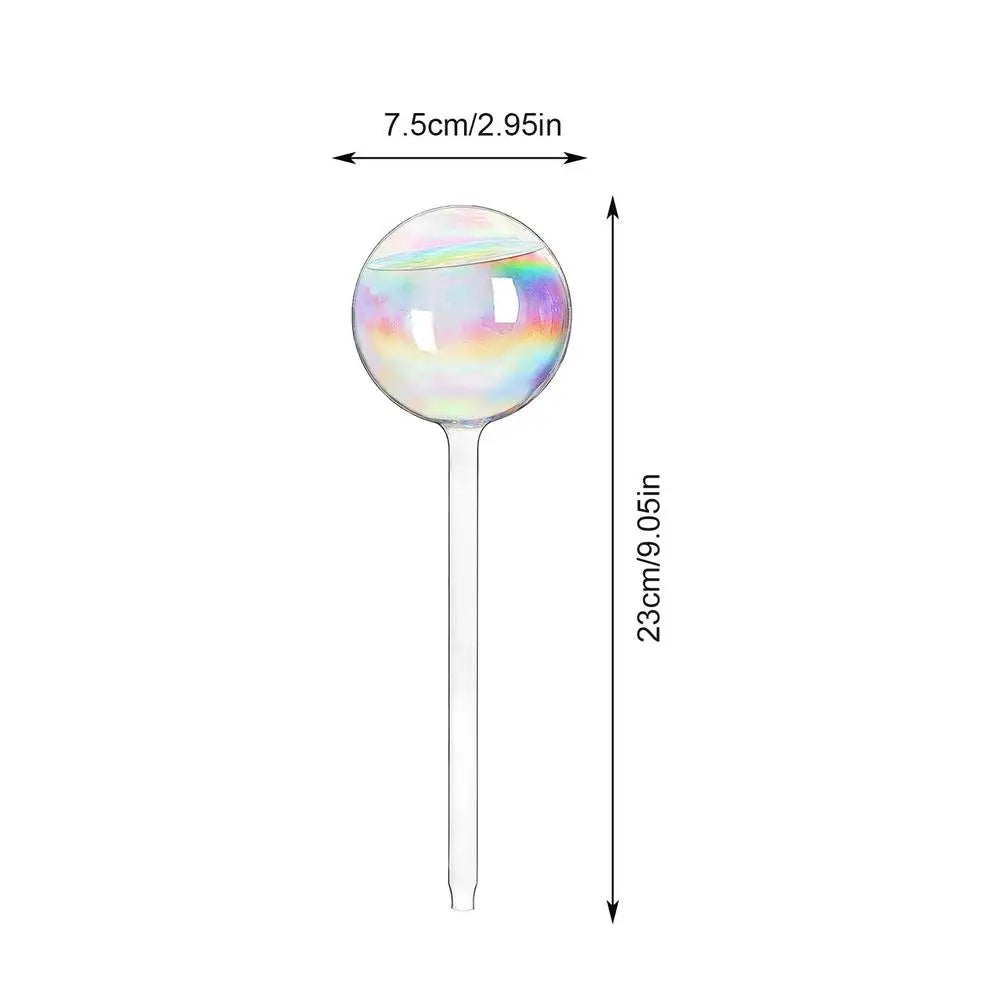 Plant Watering Globes Rainbow Gradient Automatic Bulbs Clear Flower