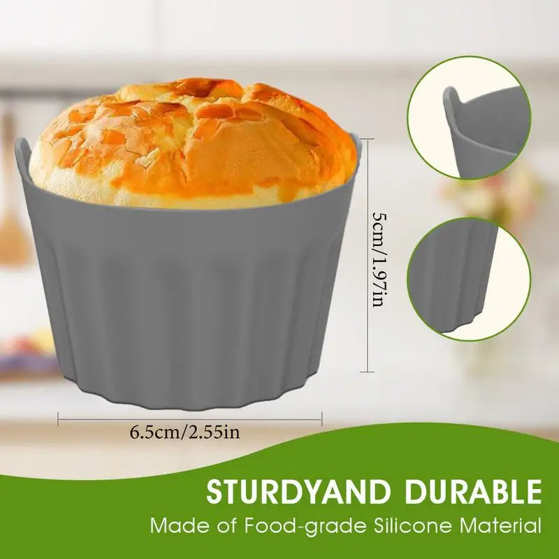 Silicone Air Fryer Egg Poacher Reusable Poaching Cups Cooker Baking