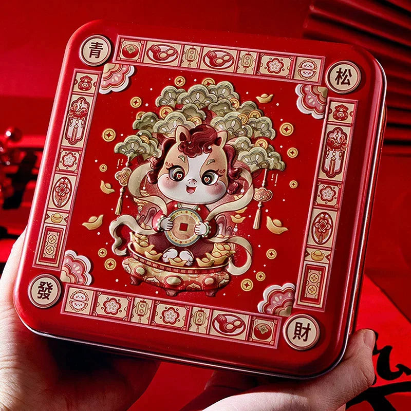 Chinese New Year Tin Box | Year of the Horse & Panda Design