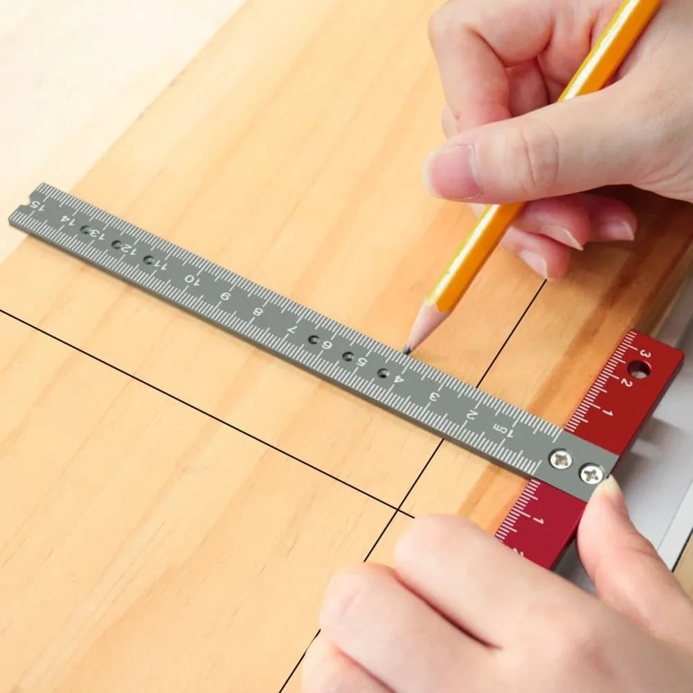 Aluminum Alloy T Square Ruler – Woodworking Marking Gauge