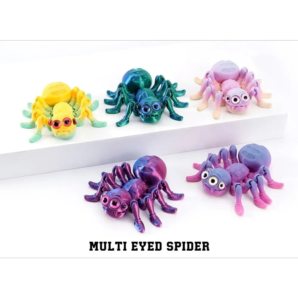 3D Printed Spider Articulated Animals Relief Stress Fidget Toys