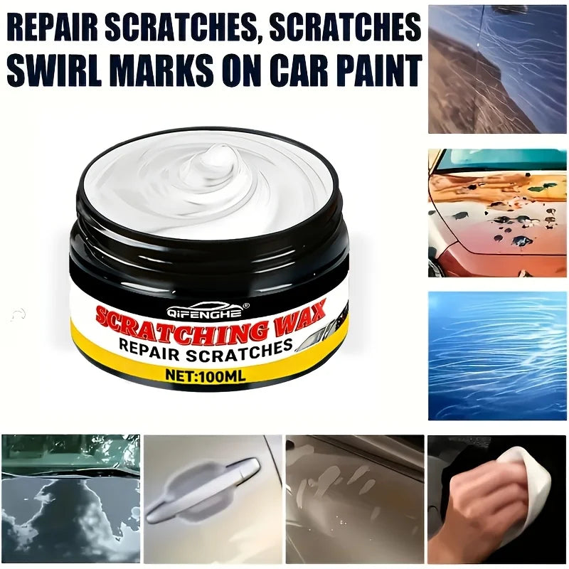 Nano Gloss Scratch Repair Wax & Clay Bar Kit – 100g Car Polish