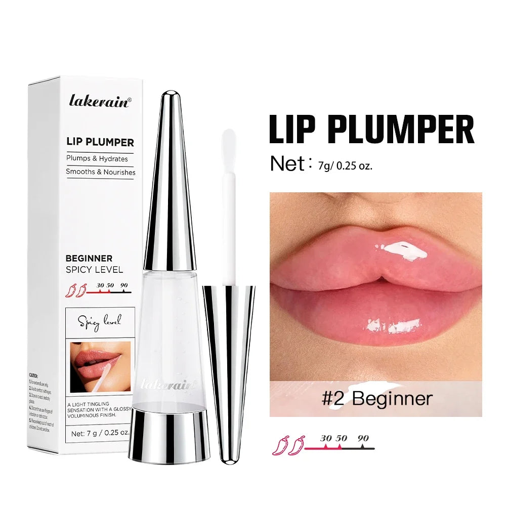 Lakerain Lip Plumper Gloss Oil – Volumizing Hydrating Lip Oil