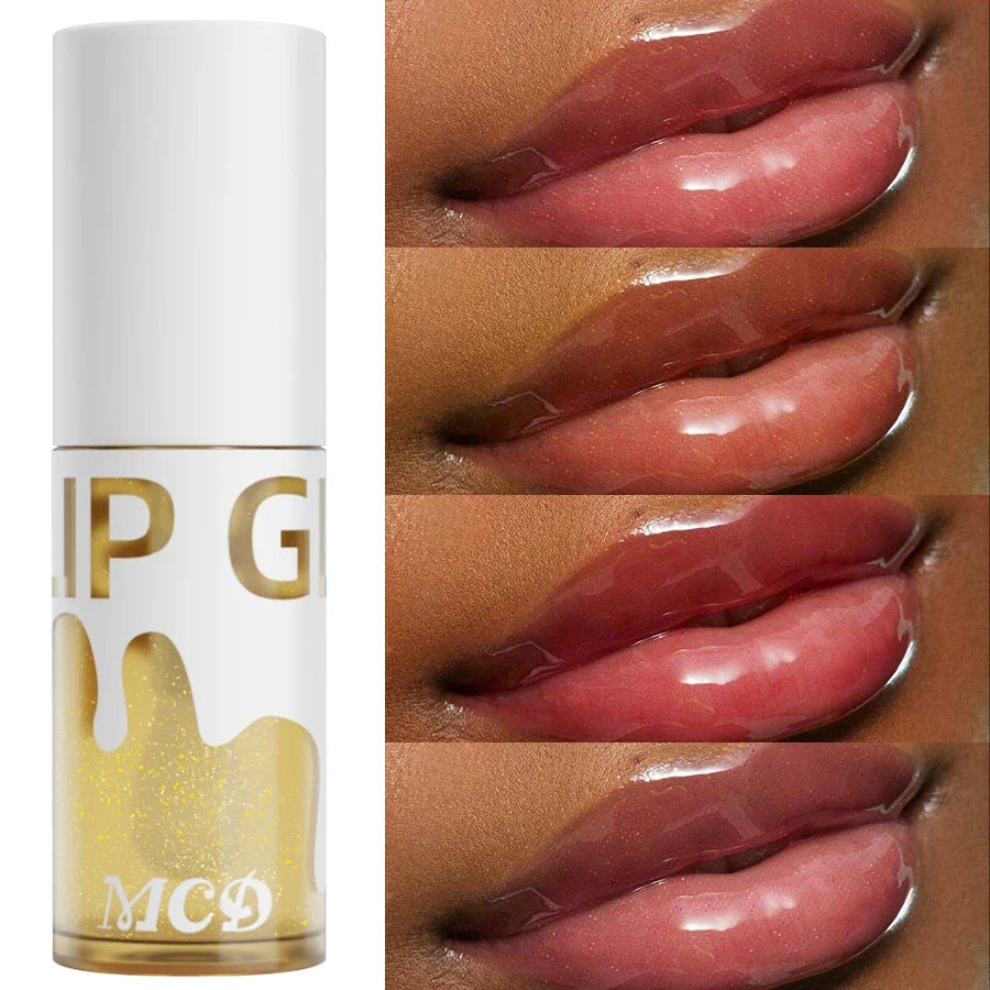 MCD Glitter Shimmer Lip Oil – Hydrating Plumping Glow Gloss