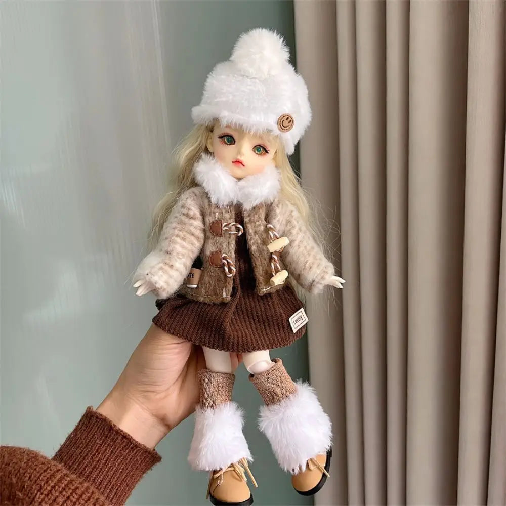 30cm BJD Doll Clothes – 1/6 Scale Outfit Set | Cartoon Dress
