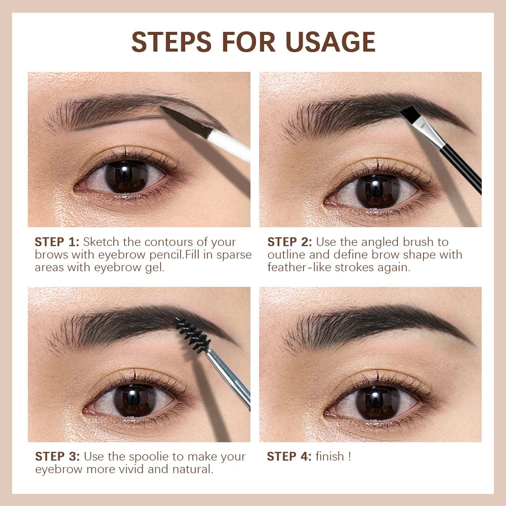 Lakerain 3D Waterproof Eyebrow Gel – 4 Colors, Long-Lasting