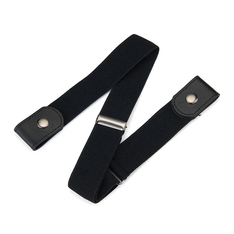 Buckle-Free Elastic Stretch Belt – Invisible Waistband Unisex