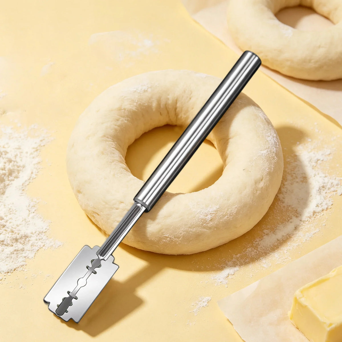 Bread Lame Dough Scoring Knife – Stainless Steel Baker Tool