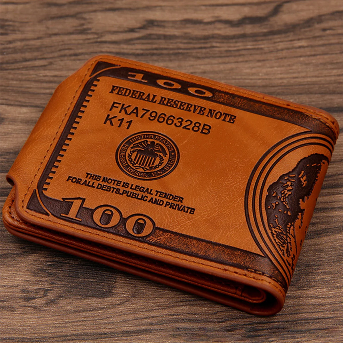 Men's Vintage Folding Mini Wallet – Retro Slim PU Card Holder