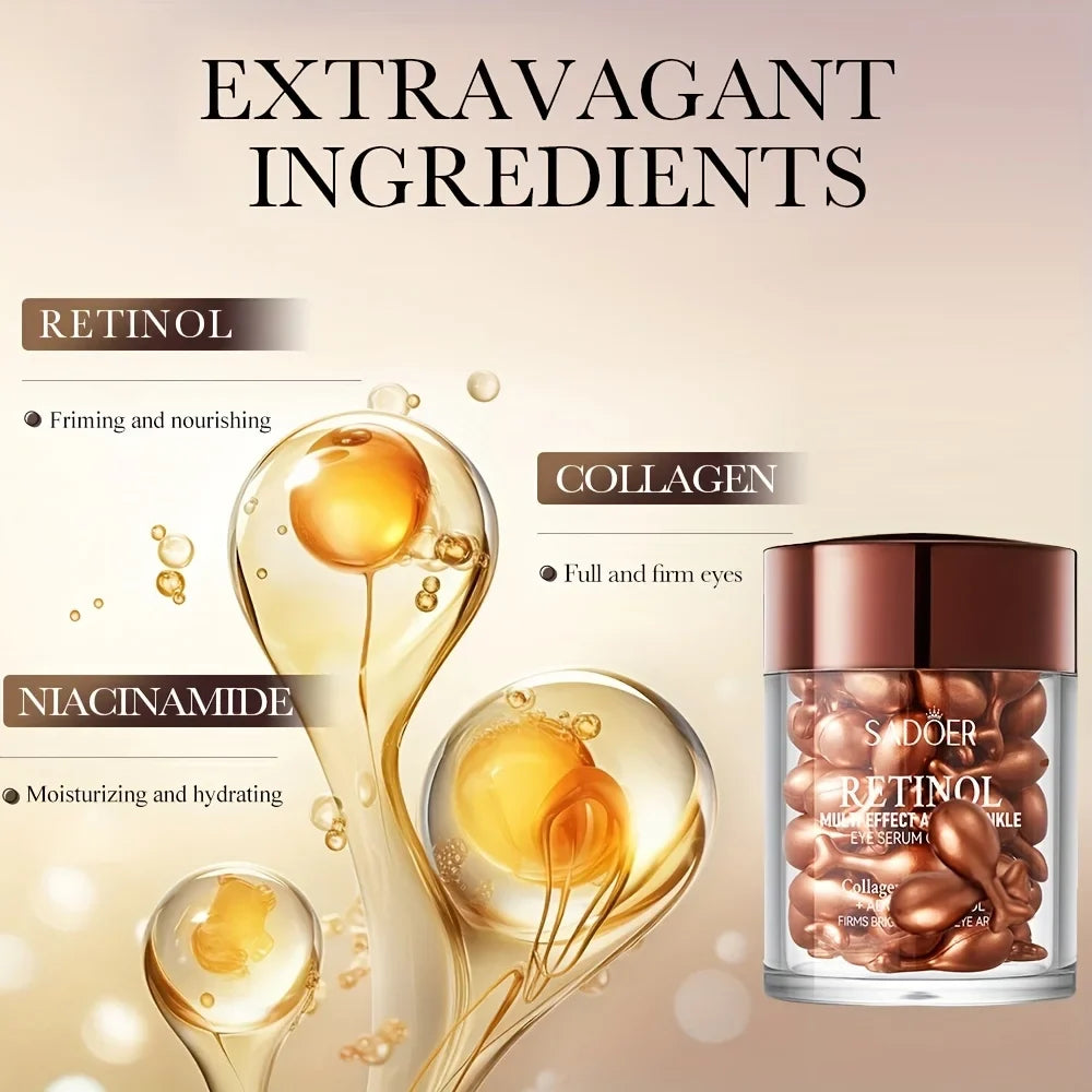 Retinol Eye Serum Capsules – Firming & Hydrating | 45ct