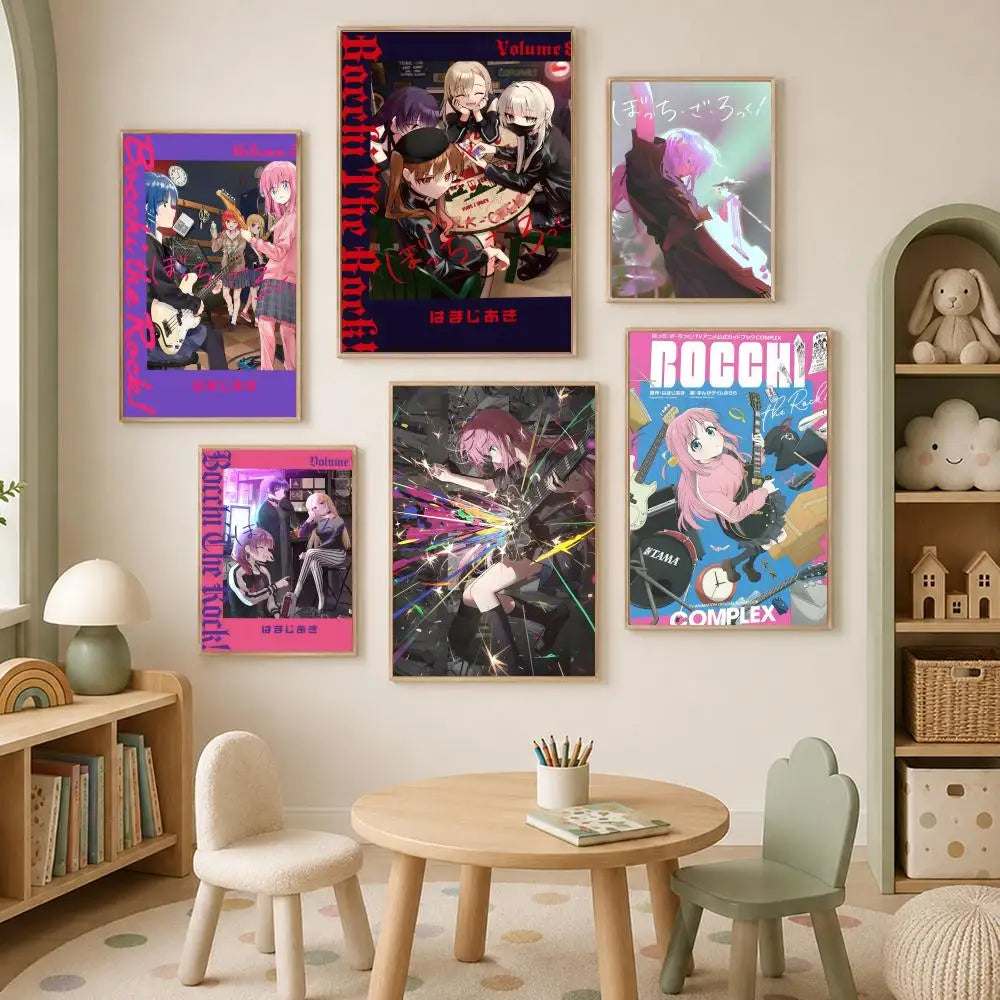 Bocchi the Rock Anime Wall Poster – Self-Stick HD Waterproof