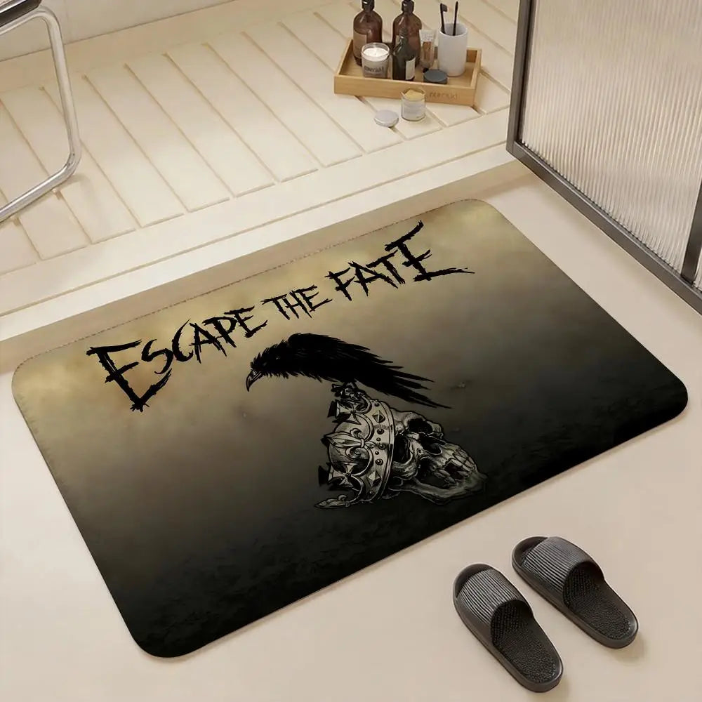 Escape the Fate Flannel Floor Mat – Non-Slip Soft Indoor Rug