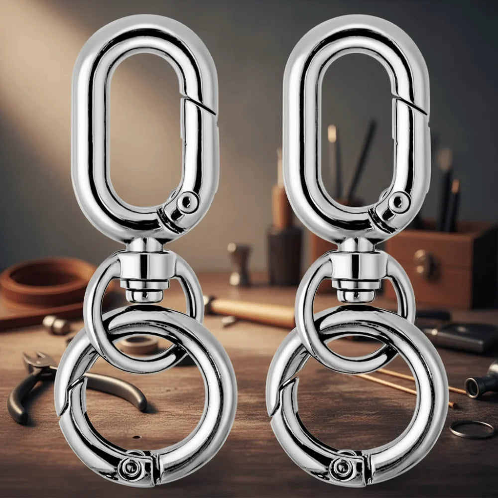 10-Pack Zinc Alloy Swivel Clasp Clips – Spring Snap Hook Lanyard