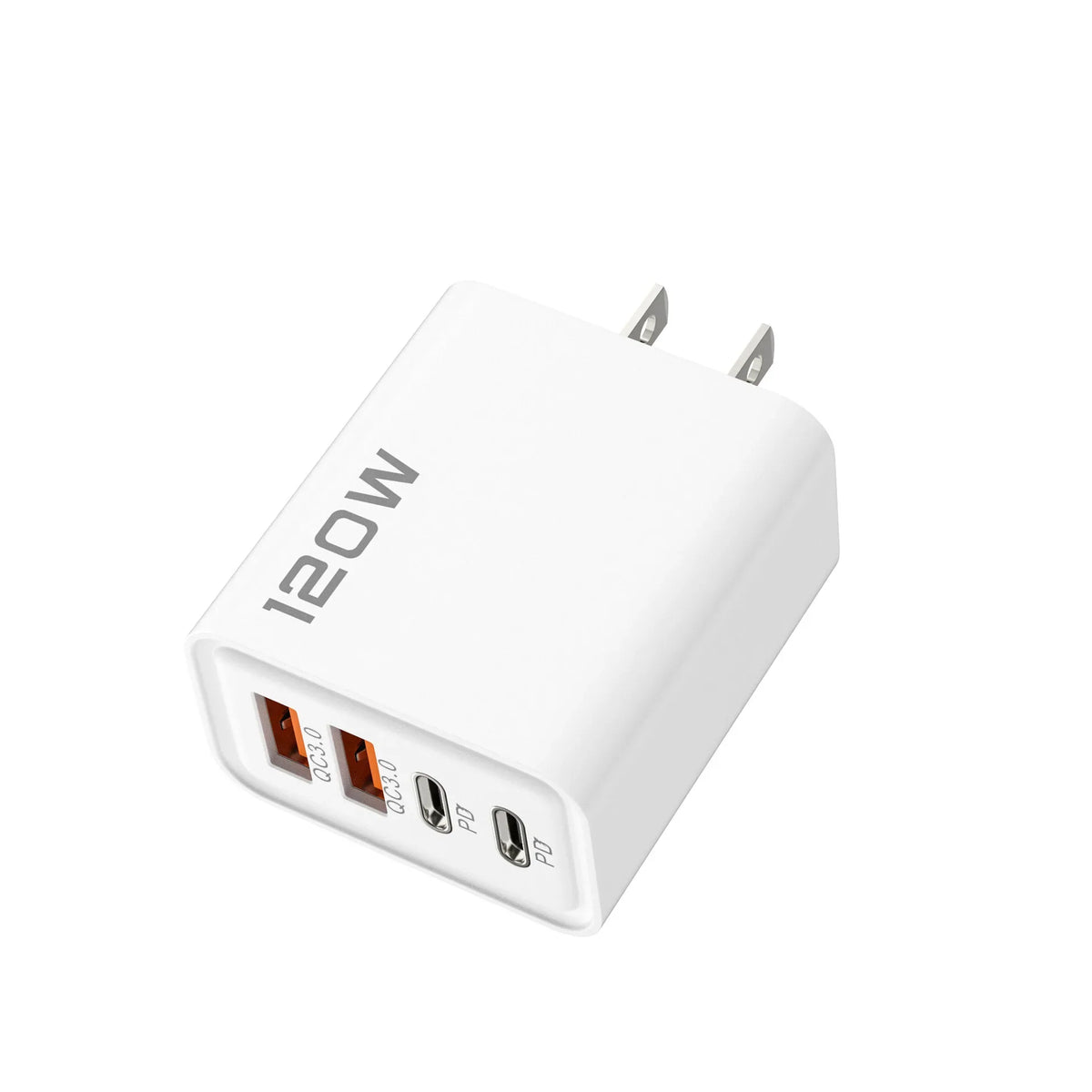 4-Port 120W USB-C PD QC 3.0 Fast Charger | US EU UK Plug