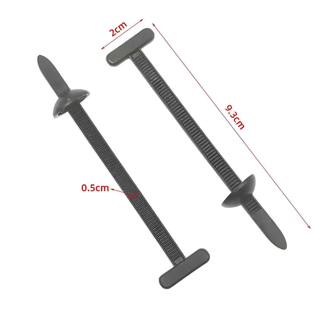 Heavy Duty Self-Locking Nylon Zip Ties & Cable Clip Buckles