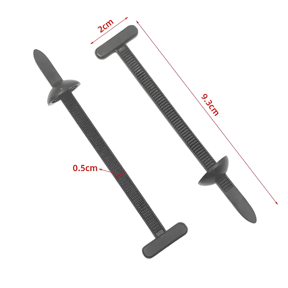 Heavy Duty Self-Locking Nylon Zip Ties & Cable Clip Buckles