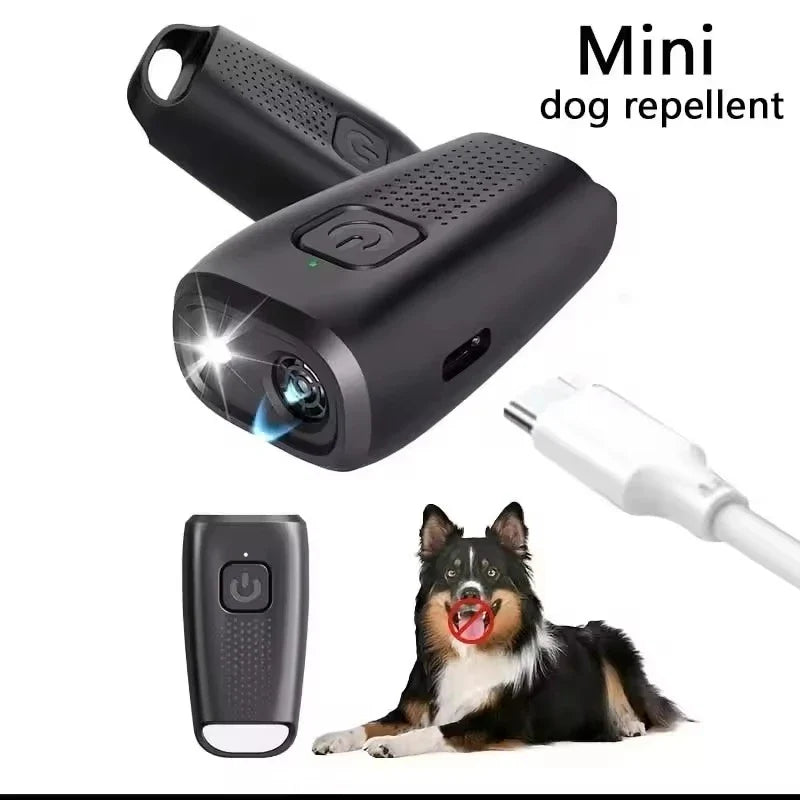 Mini Ultrasonic Dog Trainer & Bark Control Device with LED