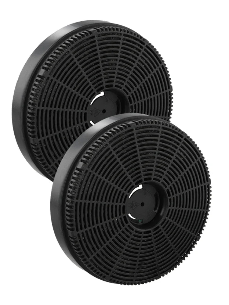 2-Pack Activated Carbon Range Hood Filter 160×30mm Round
