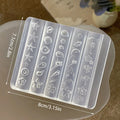 3D Silicone Nail Art Mold – Lily, Starfish & Seashell Design
