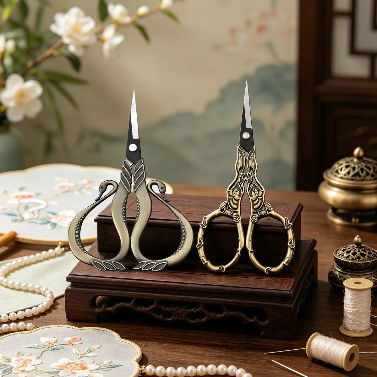 Embroidery Scissors – Stainless Steel Sewing Shears 1-2 Pcs