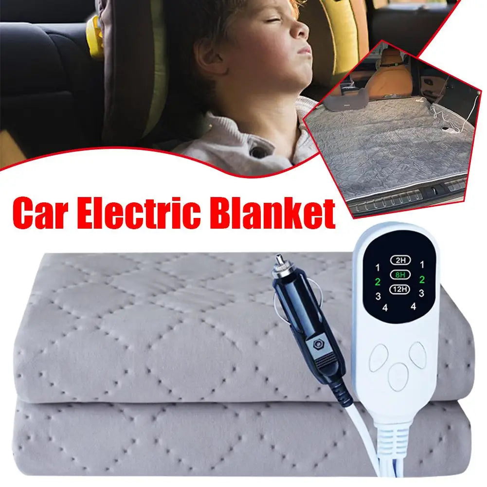 12V Electric Heated Car Blanket – Camping, Truck & Off-Road