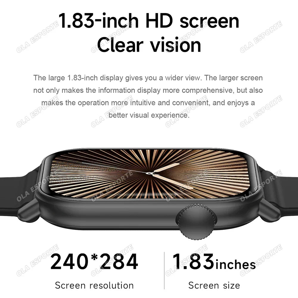 2026 Smart Watch Men Sports Fitness Bluetooth Call Heart Rate Sleep